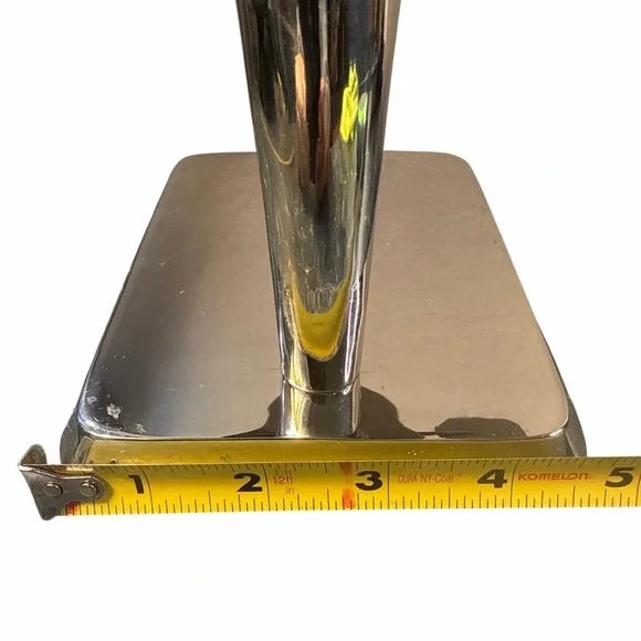 VINTAGE POTTERY BARN SILVER-PLATED SANTA CANDLE HOLDER DISH